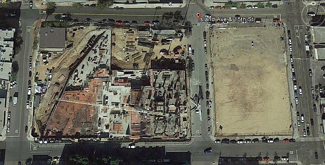 aerial view of the site  