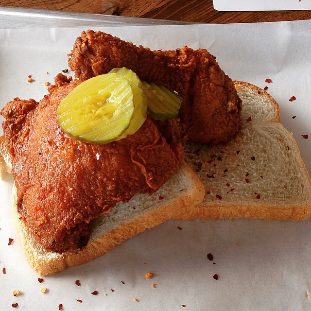 Nashville Hot Chicken at Streetcar Merchants of Fried Chicken, Doughnuts and Coffee