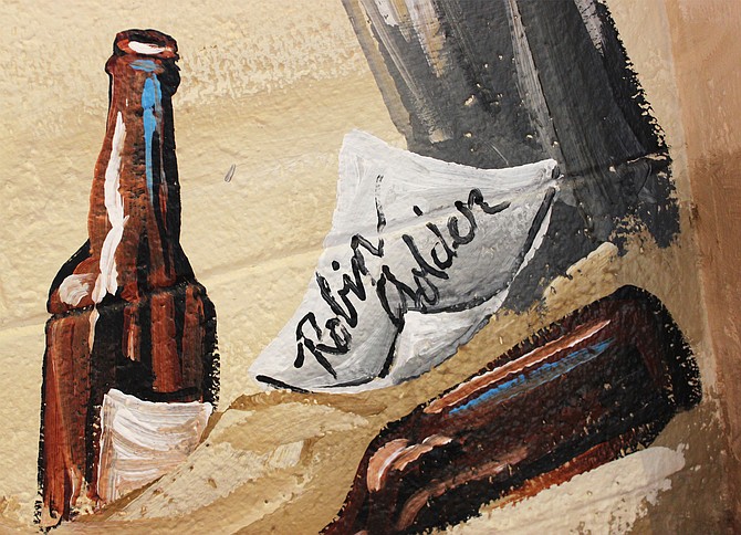 The name of the artist responsible for the three-wall, beachy mural at Rip Current Brewing North Park
