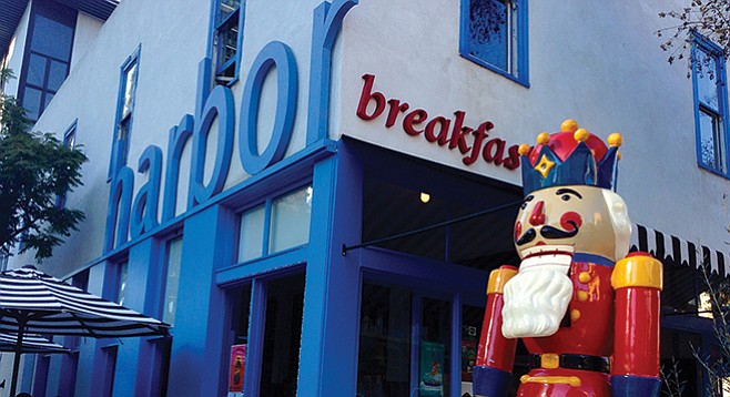 Last of Little Italy’s toy soldiers stands guard outside Harbor Breakfast