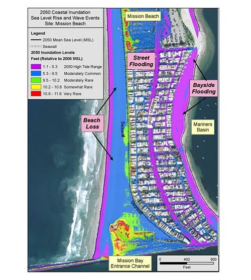 Mission Beach Flood Map