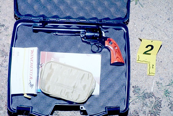 When investigators opened the gun case, this is what they saw