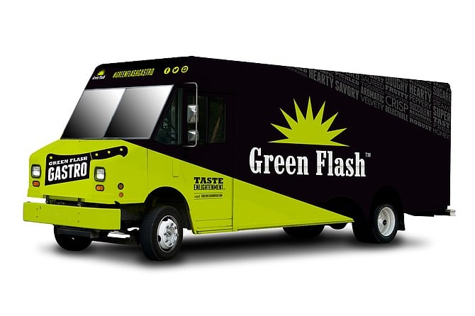 The concept art for Green Flash's upcoming food truck (courtesy Green Flash Brewing Company)