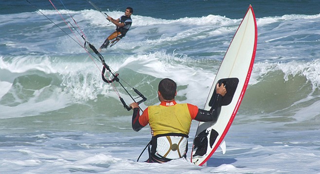 Kite-surfers at Tourmaline, prepare for no minor kibosh
