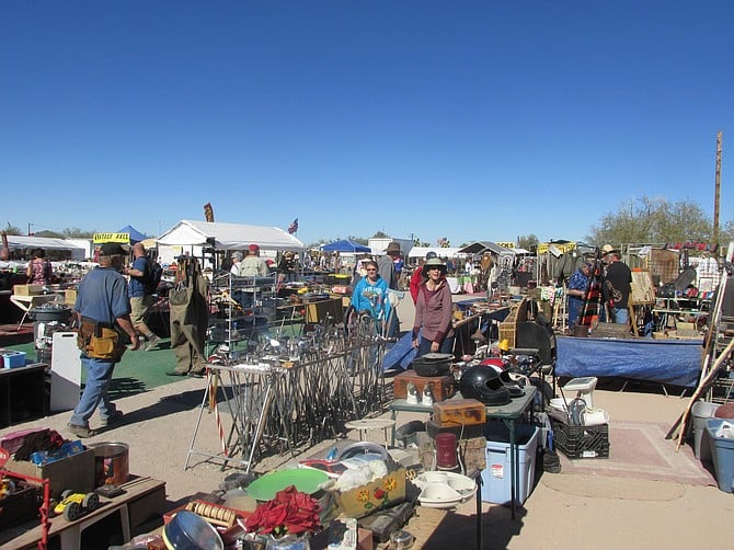 Acres of swap meet junk