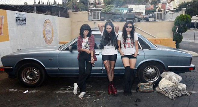 Dark-rock trio L.A. Witch hit the Hideout Tuesday night.