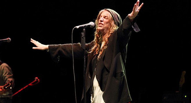 Punk poet Patti Smith takes the stage at Balboa Theatre Saturday night! 