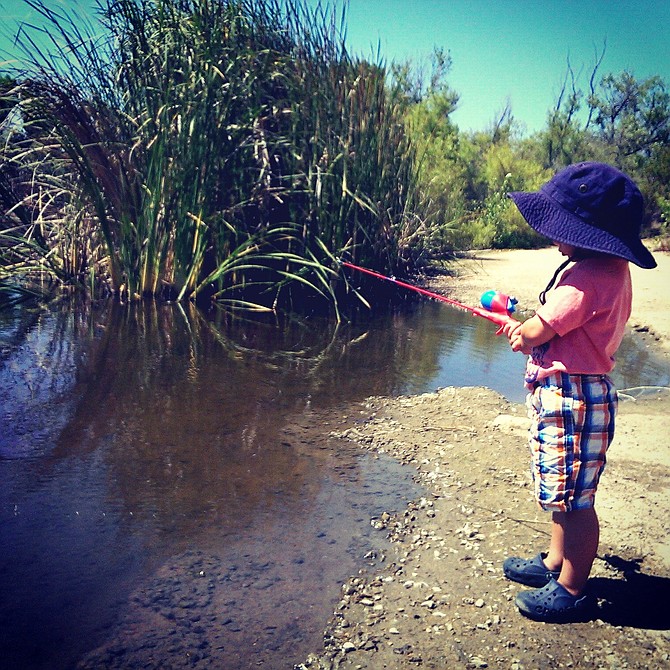  San Diego River's littlest angler