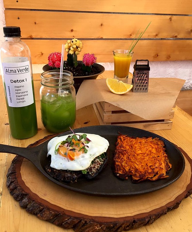 Portobello Mañanero - a light and healthy first meal of the day