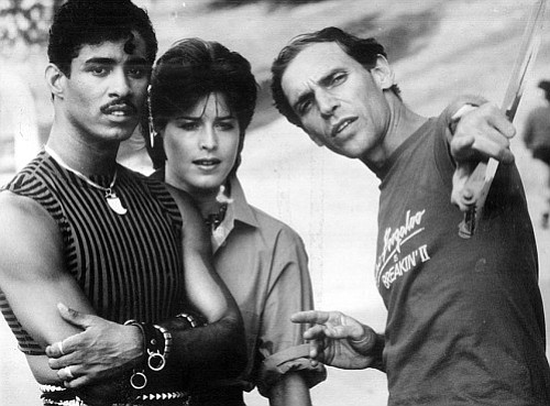 Firstenberg directs Adolfo “Shabba-Doo” Quinones and Lucinda Dickey in Breakin’ 2: Electric Boogaloo