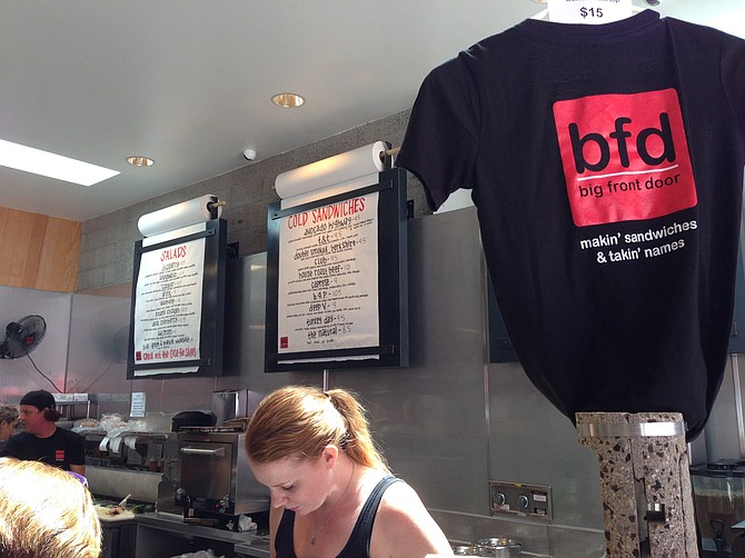 Behind the counter at BFD