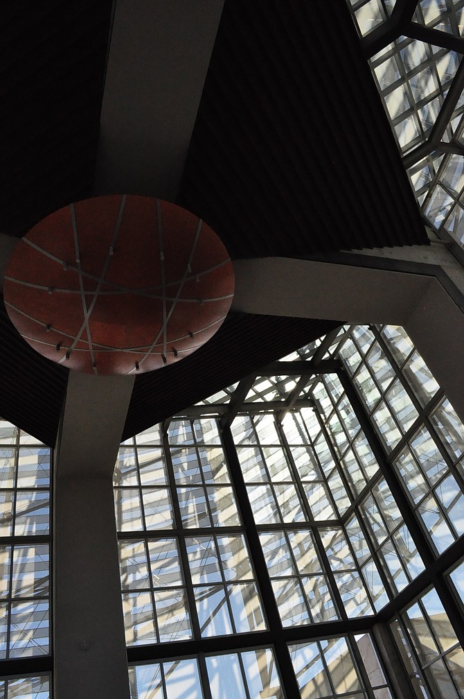 A ceiling in the San Diego Central Library