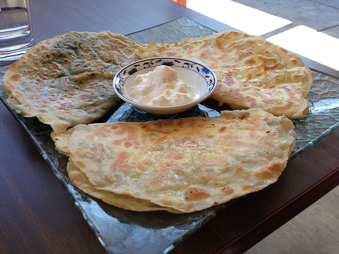 Some call it a pancake, some a quesadilla. In Turkey it's called gozelme. Lezzet Café.