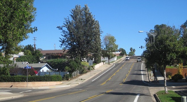 What will happen to Zion Avenue (pictured) if drivers detour from Friars or Mission Gorge roads?