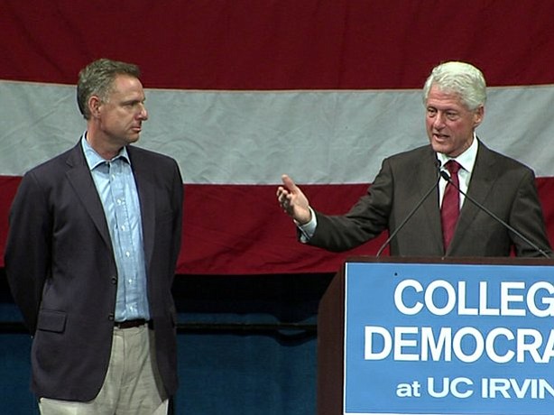 Scott Peters and Bill Clinton