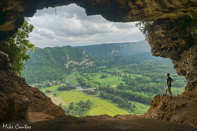 "Window to the World" This was at Cueva Ventana aka Window Cave; this immense opening at the end of a small limestone cave system in Arecibo, Puerto Rico, from earlier this winter.

More about this adventure and many more at www.mikecontos.com