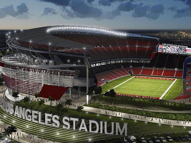 Rendering of Raiders' and Chargers' shared home