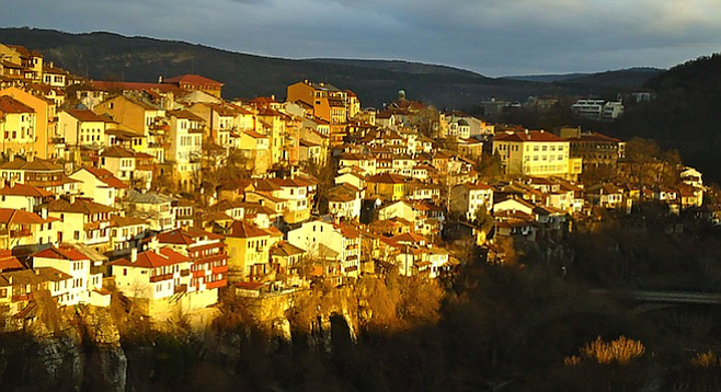 Veliko Tarnovo, in north-central Bulgaria, dates to the Middle Ages.
