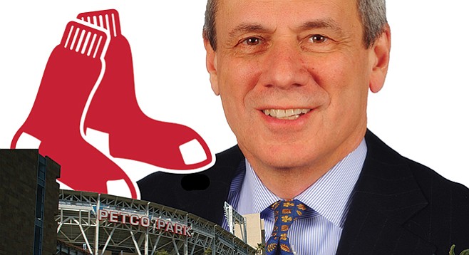 The pecuniary padre of Petco Park, Larry Lucchino, had a motorcycle wipe-out recently. Are the Red Sox planning a figurative wipe-out him?