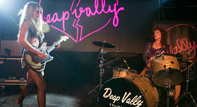 L.A. rock-roll duo Deap Vally headline sets at Belly Up Thursday night!