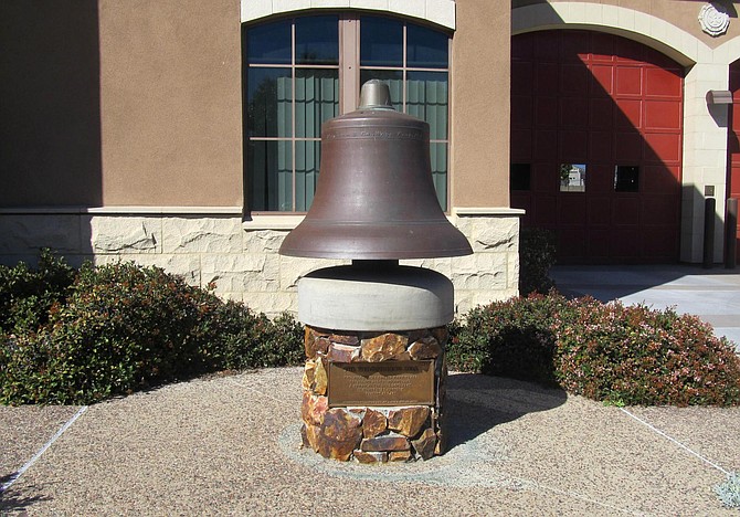 The Volunteers Bell at La Mesa Fire Station.