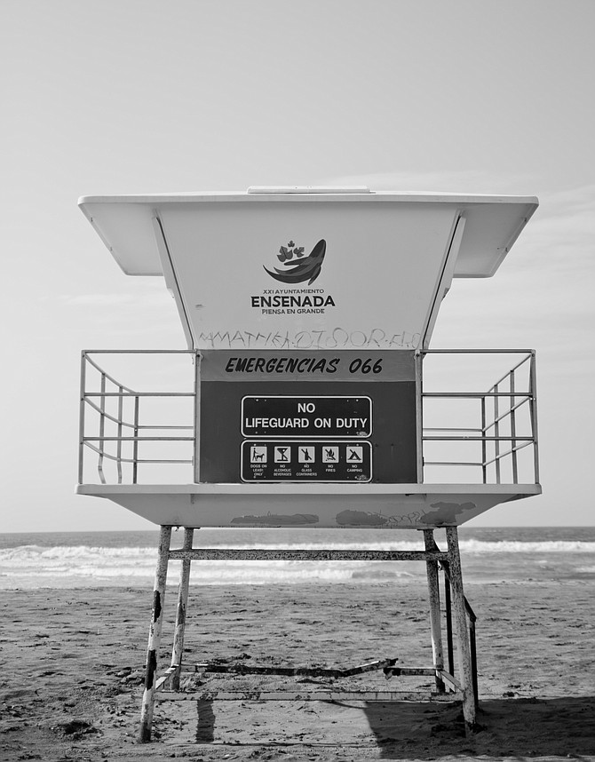Lifeguard tower just south of Puerto Nuevo, Baja CA, Mexico.
