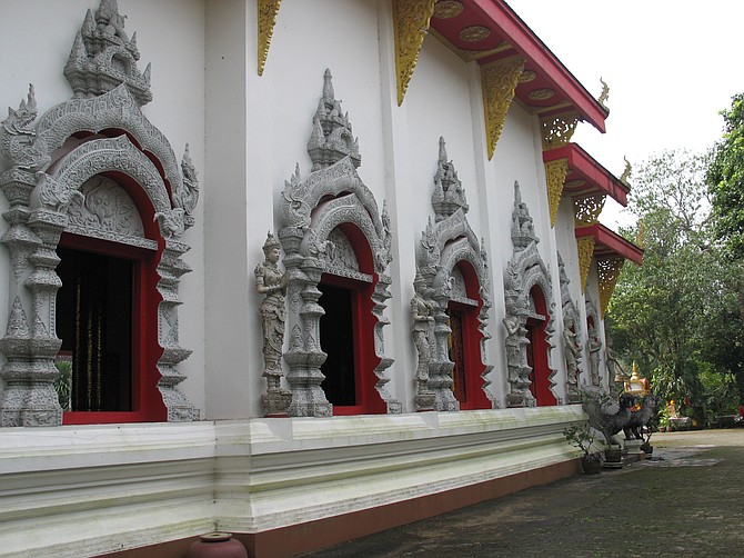 Phra That Doi Tung temple outside of Chiang Rai.