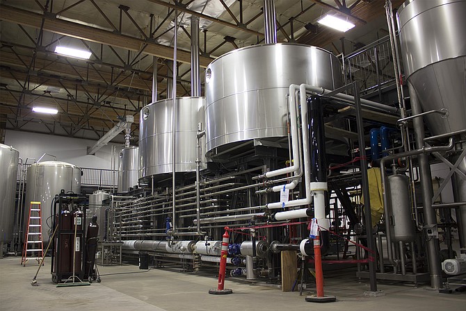 AleSmith's state-of-the-art Steinecker brewhouse (photo by @sdbeernews)