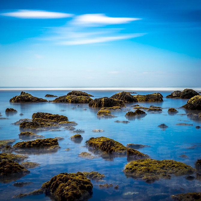Long exposure during a morning low tide at Cabrillo National Monument Tidepools 2▫25▫15 
🔹Single shot
🔹ND 10 filter
🔹Circular polarizer
🔹Exp: ISO 50 | f/25 | 93 sec 