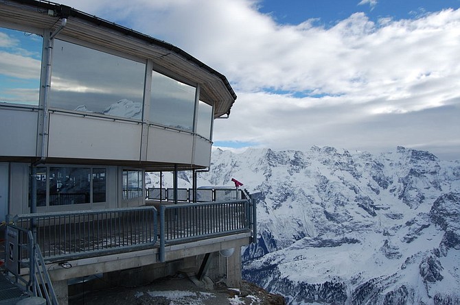 Another view of Piz Gloria, SPECTRE chief Blofeld's lair in "On Her Majesty's Secret Service."
