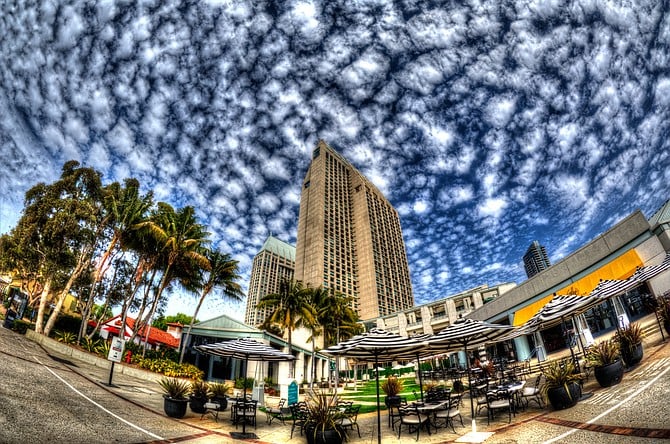 The Hyatt in Fisheye View