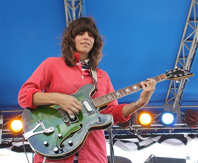 Art-rock Fiery Furnacer Eleanor Friedberger hops off at Whistle Stop on Friday.