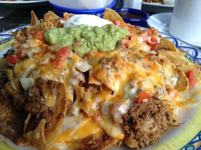 What $10.95 buys: Nachos with ground beef