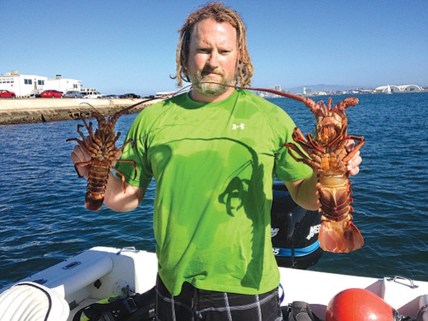 Berkley traps lobsters for parties — not for sale.