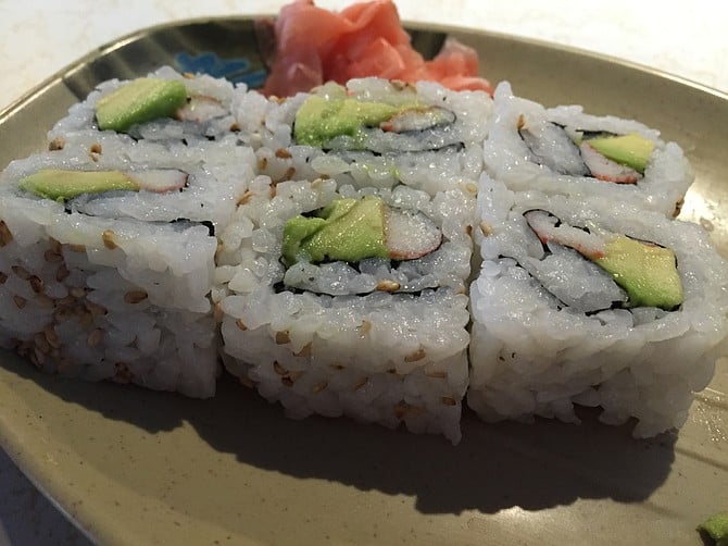 California roll at Chopstix