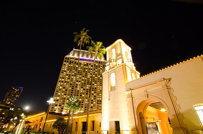 Old Police Station and Hyatt Hotel