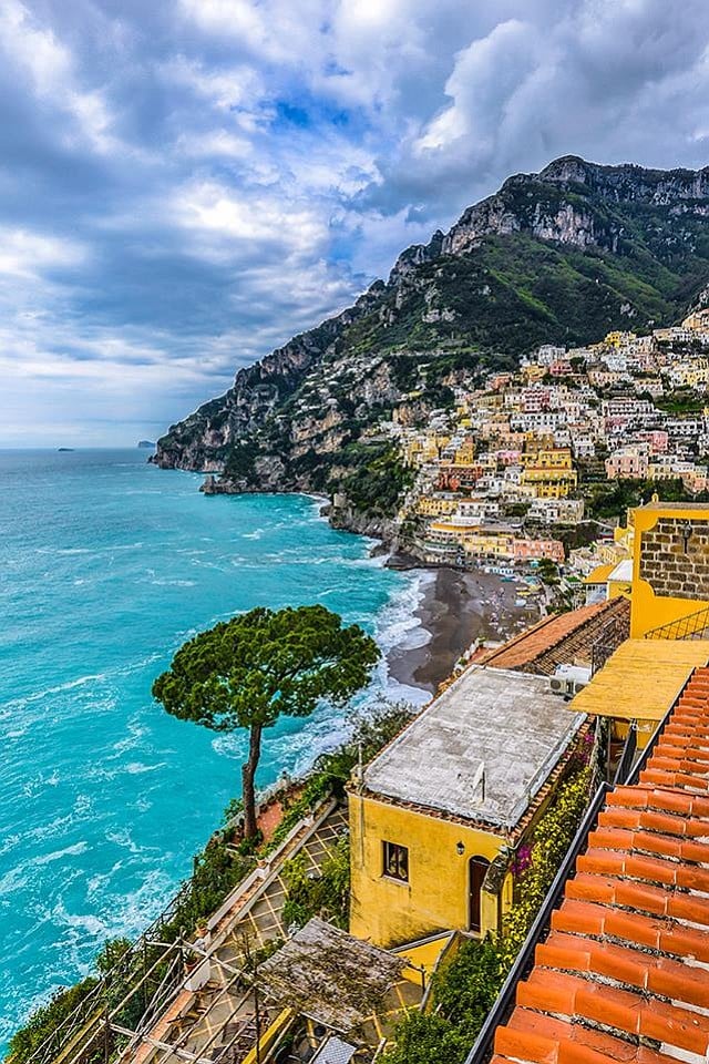 The Amalfi Coast of Italy on the Sorrento Peninsula.