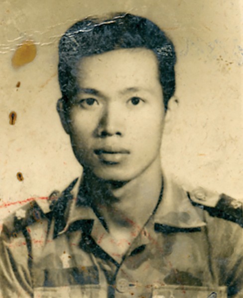 Tam’s dad as military police lieutenant in Vietnam. I remember once when I was 12 or 13 in the U.S. hearing my dad leave his boss a voice message asking if he could take the next day off. The servility in his voice, the pleading, the struggling to get out words, was painful to hear.