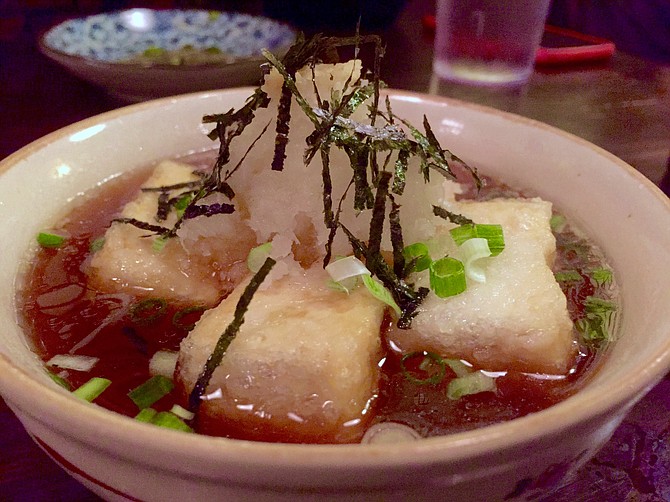 Agedashi Tofu, a great way to begin your meal at Masa