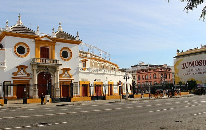 Seville's famous Plaza de Toros de la Real Maestranza.