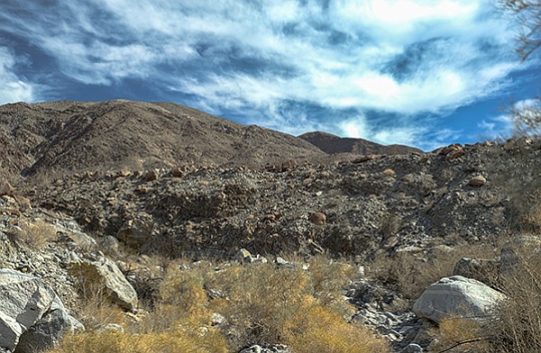 Rattlesnake Canyon's unconsolidated alluvial conglomerate