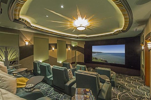 The home movie theater owned by a guy who builds movie theaters