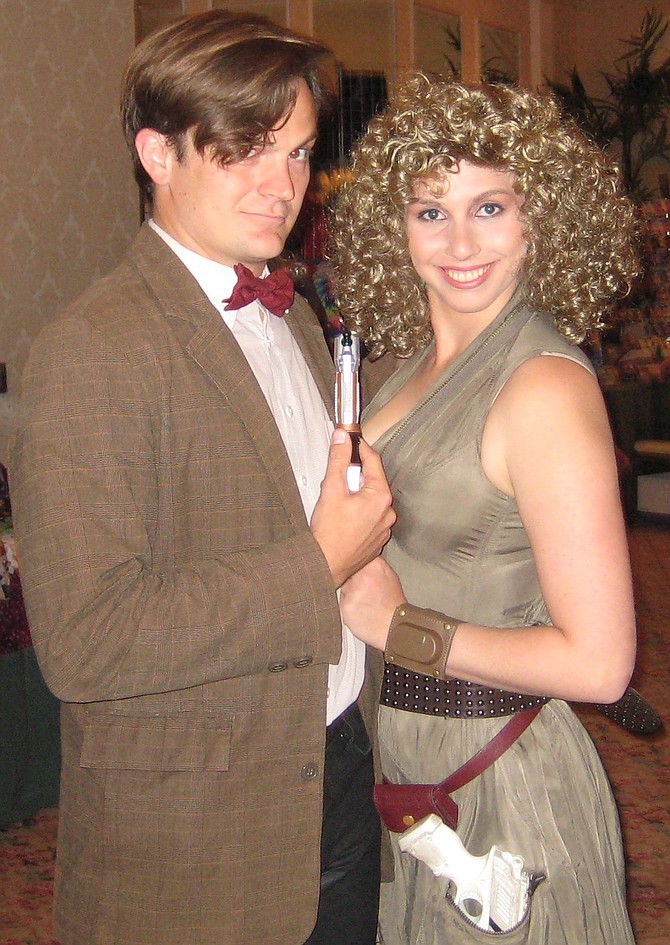 Doctor Who and River Song characters potrayed by The Adventure Effect cosplayers