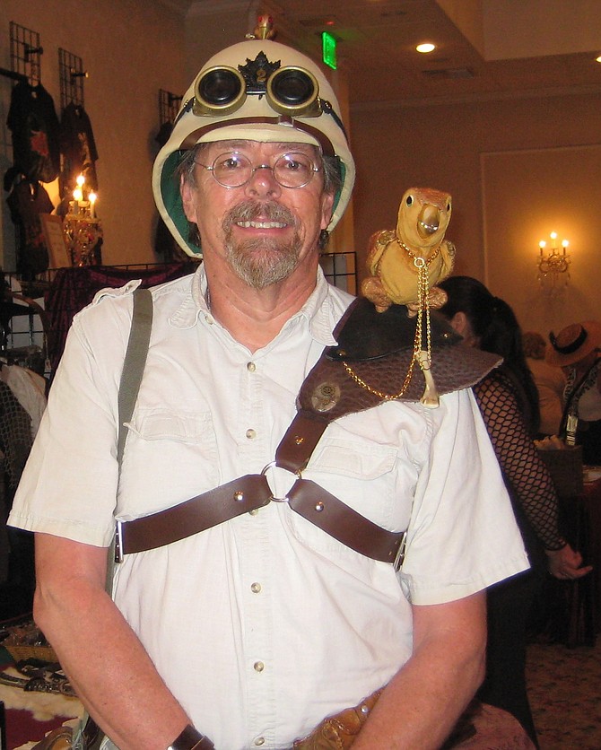 cosplayer with Pterodactylus