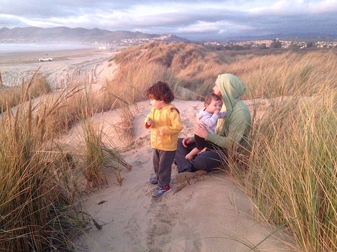 Hanging on the sand dunes watching the sun go down!