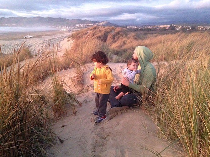 Hanging on the dunes, checking out the view and the sunset!
