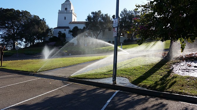Irrigation test at Presidio park!