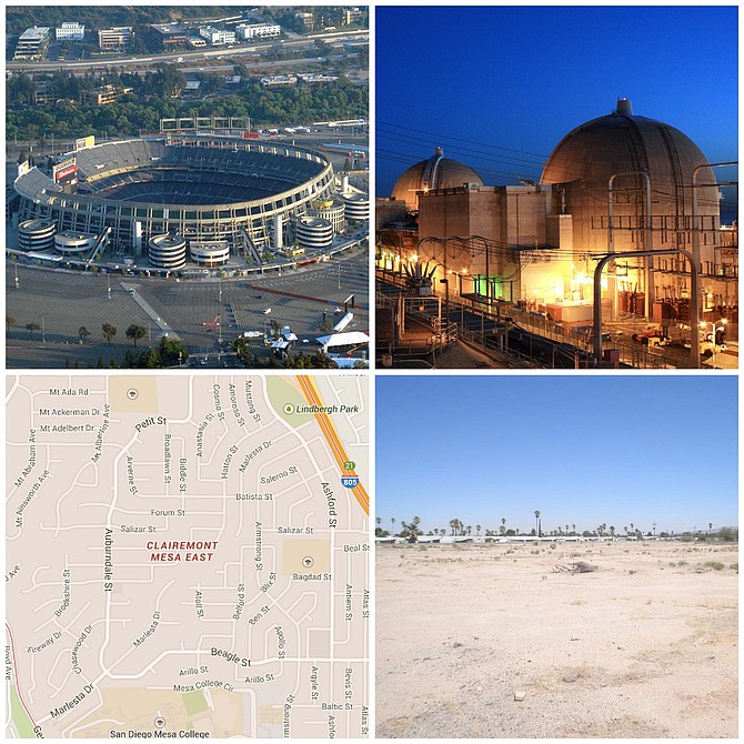 Hey San Diego! Do you have a crumbling sports stadium that's holding up your city's gameplay? A defunct power plant that has the public going nuclear? Or what about a neighborhood that just needs a fresh start? Then call us: Dynamite Bros. Demolition Company! Because if nothing reminds folks of civic skullduggery, bad planning, and suburban ennui like a visible landmark, then nothing says, "Let's build toward a better tomorrow!" like a level stretch of bare earth. We here at Winking Smile specialize in the removal of problematic structures: quickly, cleanly, and with the kind of efficiency that silences protests before they even begin! And if you act now, we'll even throw in our patented Internet Scrub, absolutely FREE! Sure, plenty of services promise to eliminate your painful memories from Google Images, but what about Wikipedia? Or certain government databases? Only Dynamite Bros. Demolition promises to deliver the kind of freedom from the past that you deserve. Call now!