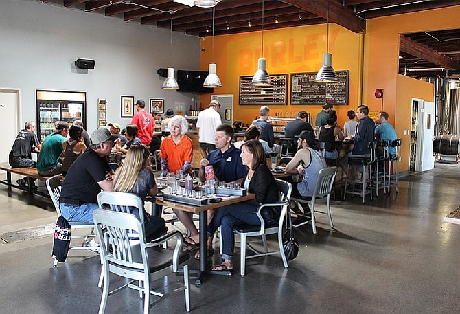 The tasting room at Barley Forge Brewing Co. in Costa Mesa