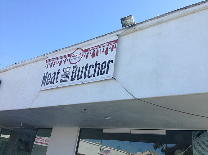 Little butcher shop in a strip mall on the Boulevard. Heart & Trotter.